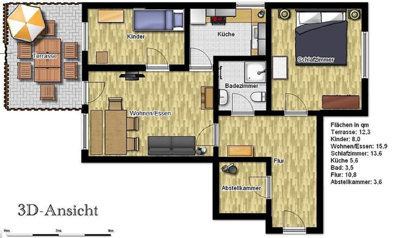 Ferienwohnung Bunte Kuh Вангероге Екстериор снимка